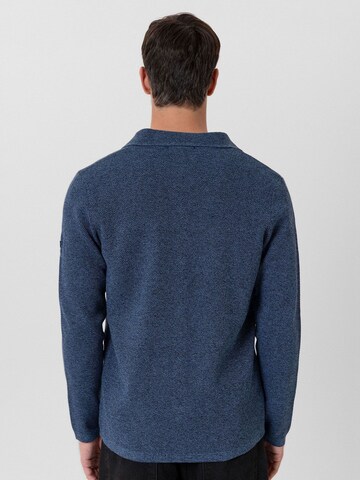Jacey Quinn Knit cardigan 'Erick' in Blue