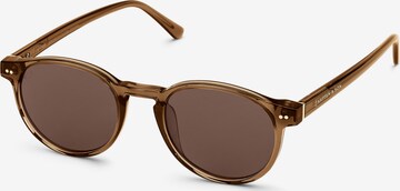 Kapten & Son Sunglasses 'Marais Transparent Caramel Brown' in Brown: front