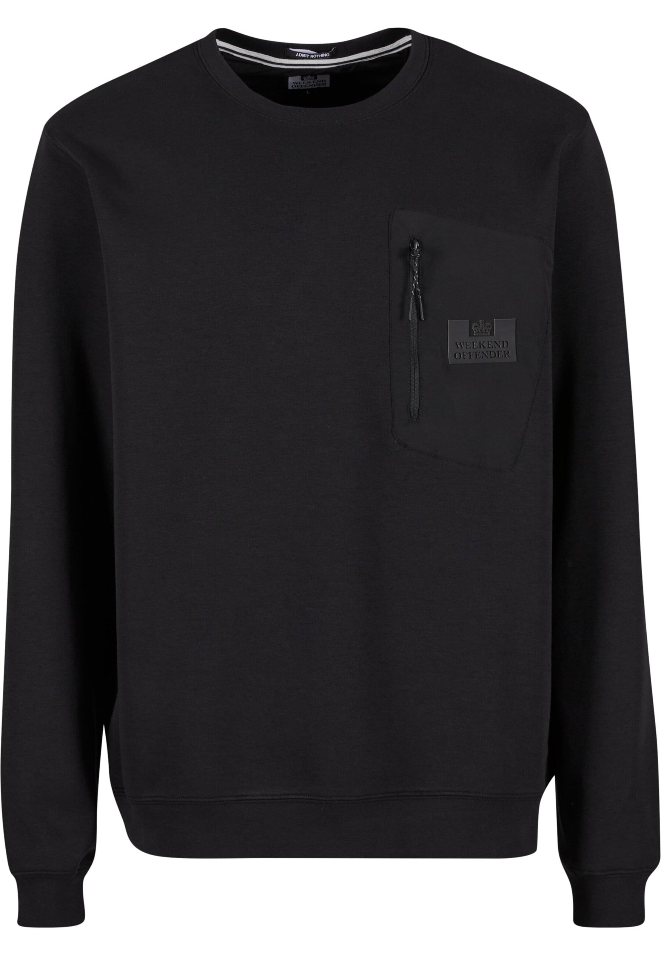 Weekend Offender Sweatshirt 'San Telmo' in Schwarz: Vorderseite