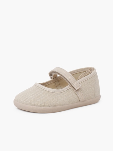 Ballerines Pisamonas en beige : devant