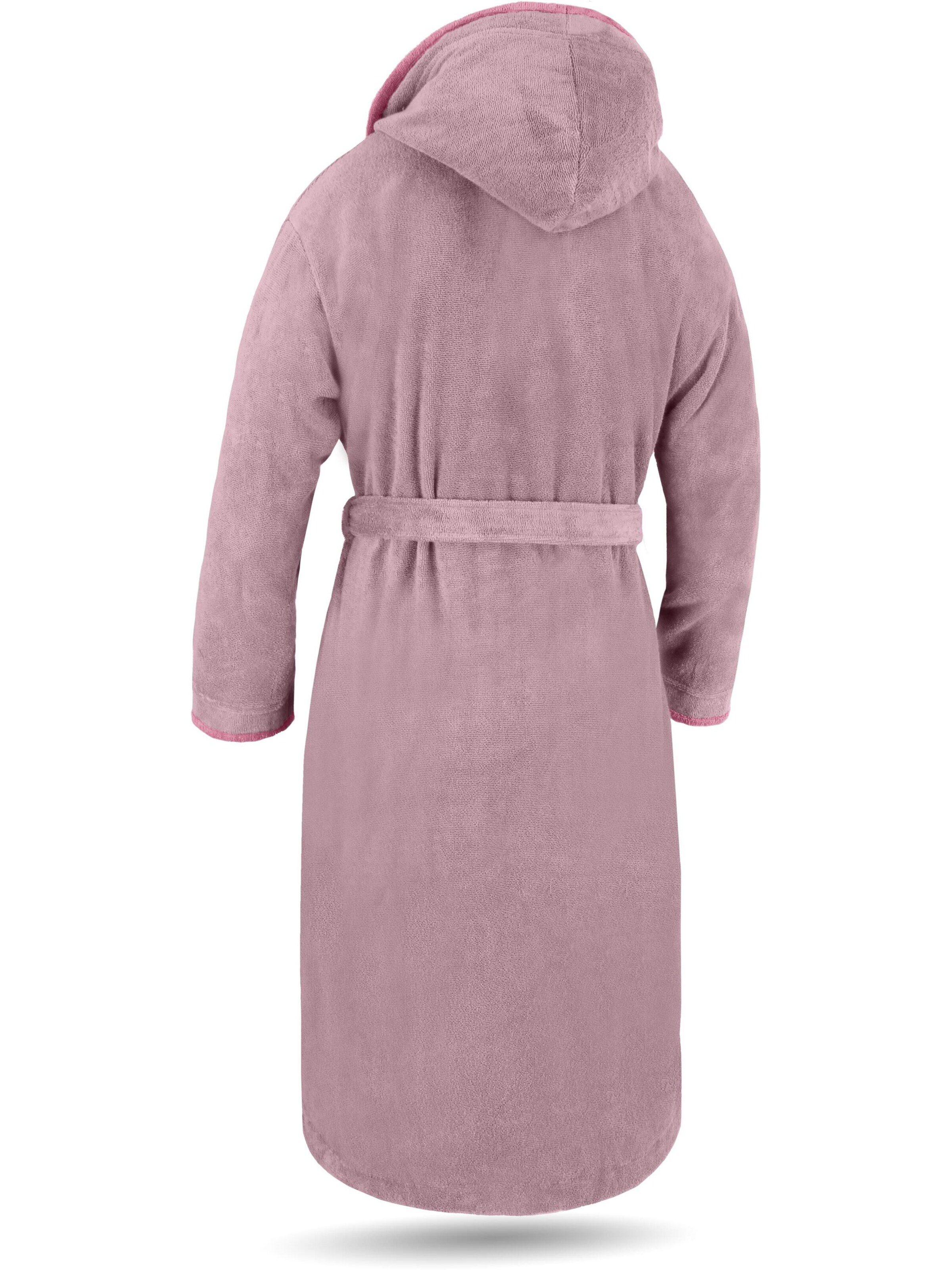 normani Long Bathrobe in Pink
