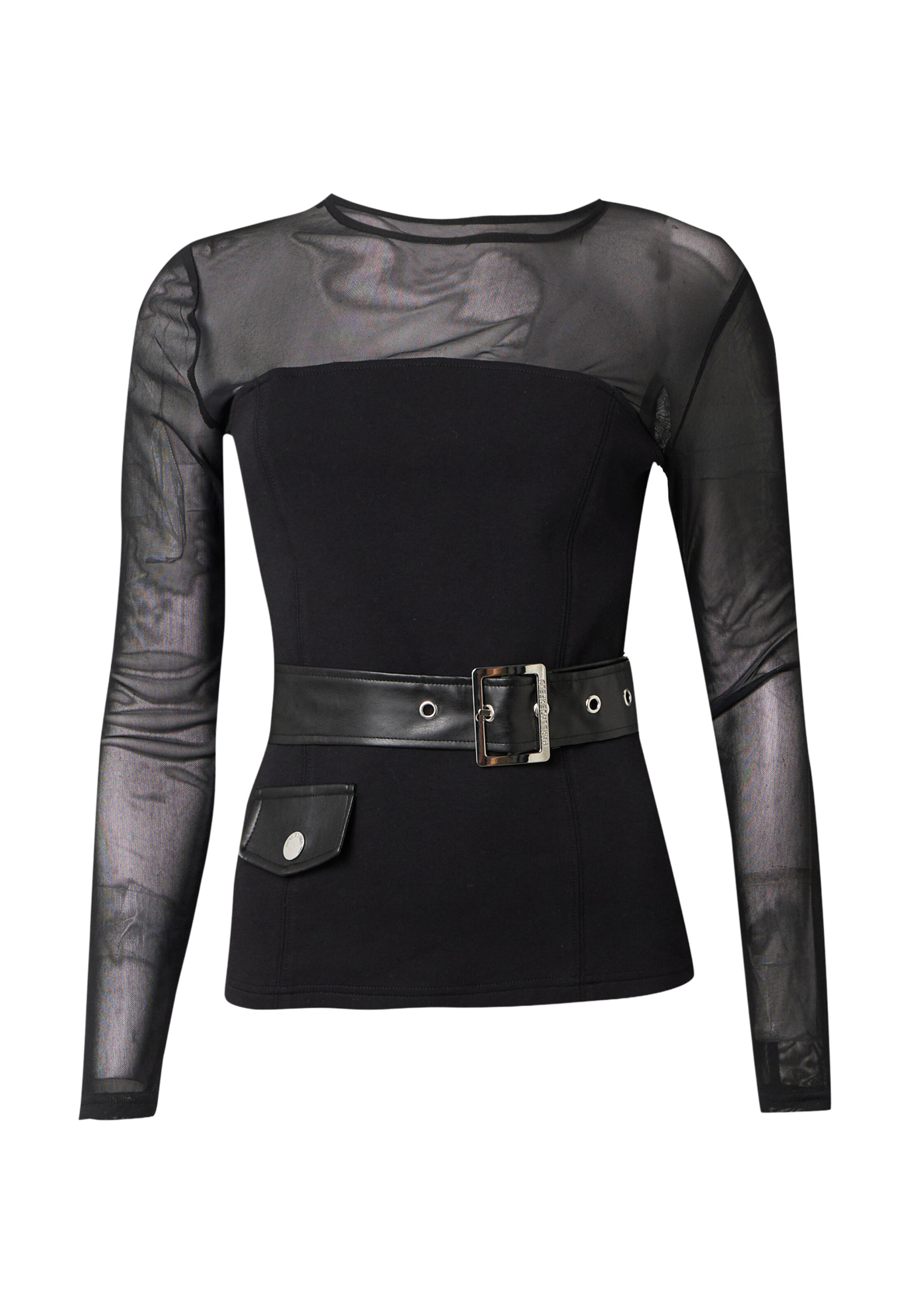 Karl Lagerfeld - Camiseta en negro: frente
