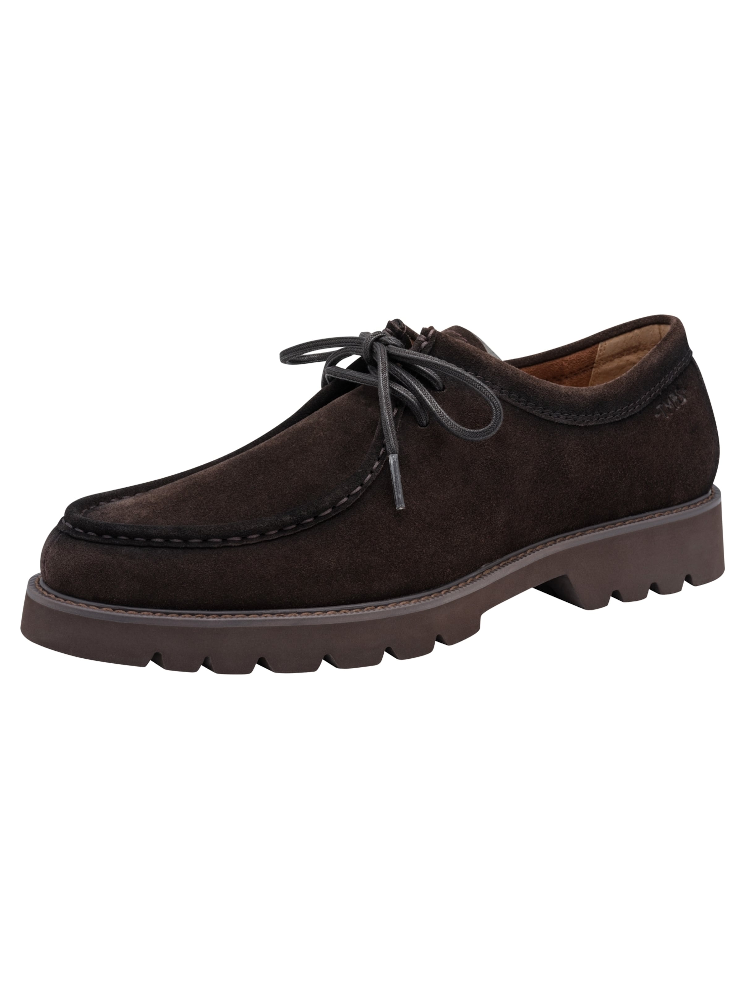 Chaussure à lacets Tamaris en marron : devant