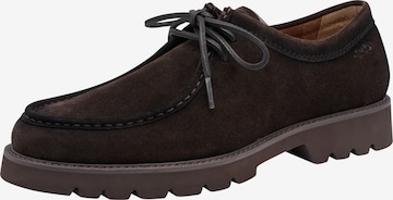 Chaussure à lacets Tamaris en marron : devant