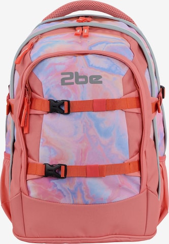 2be Schulrucksack 'Back to School' in Orange: Vorderseite