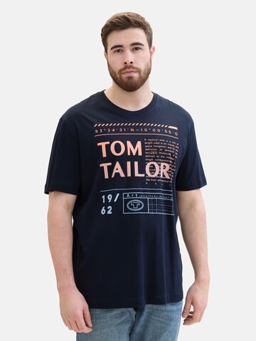 TOM TAILOR Men + Tričko - Modrá: predná strana
