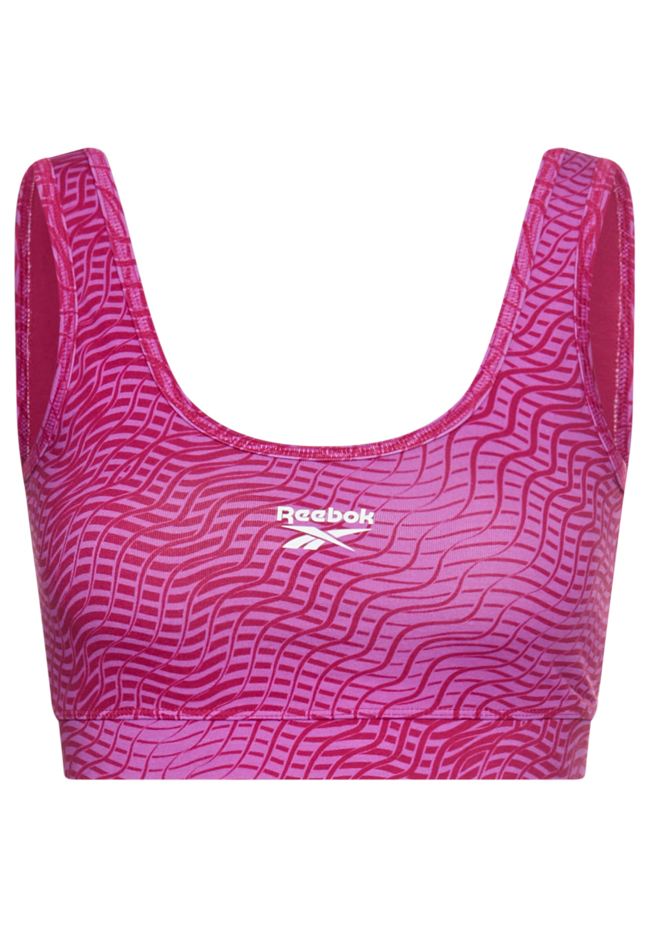 Reebok Sport-BH in hellpink / dunkelpink, Produktansicht