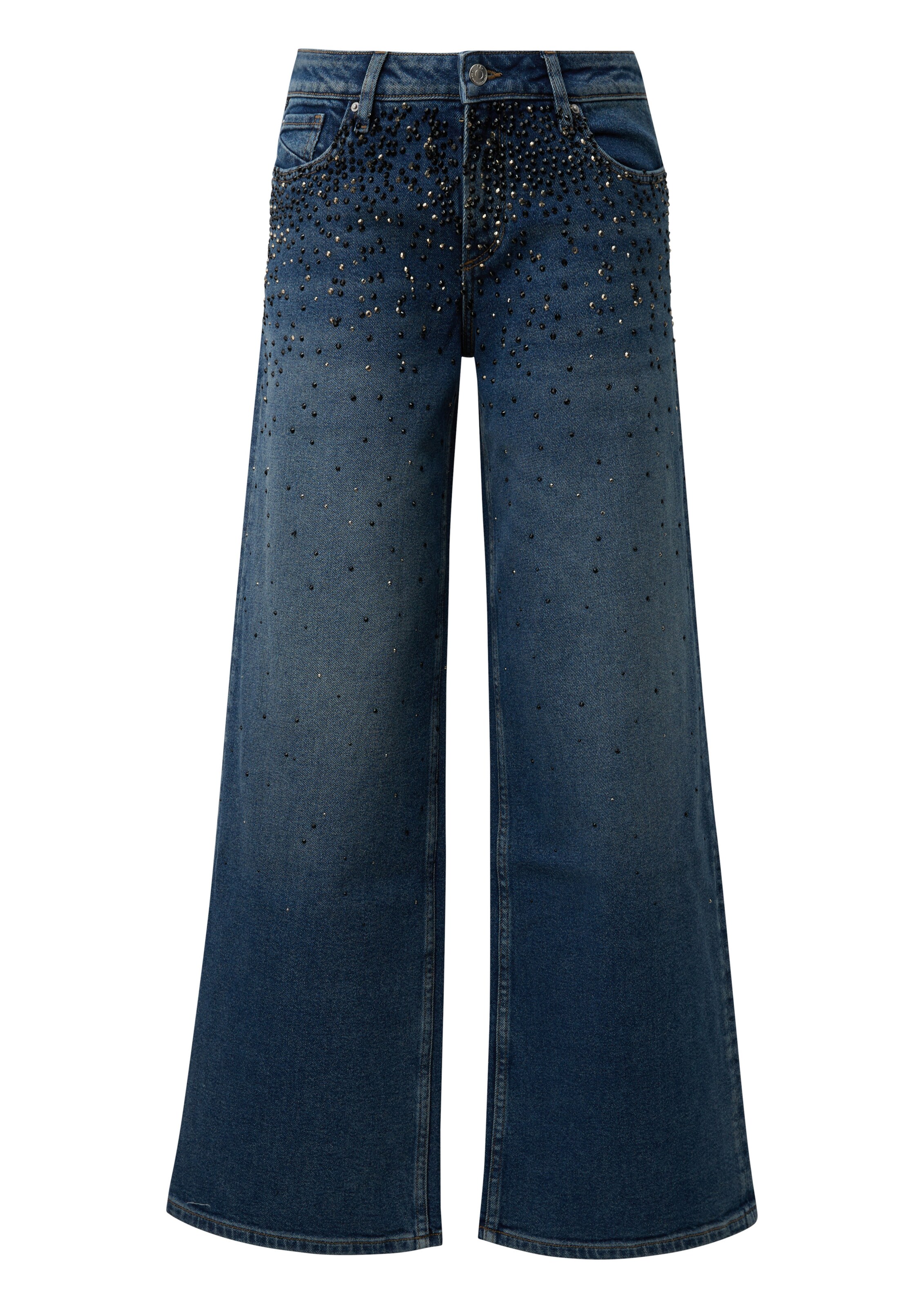 QS Regular Jeans 'Catie' in Blauw: voorkant
