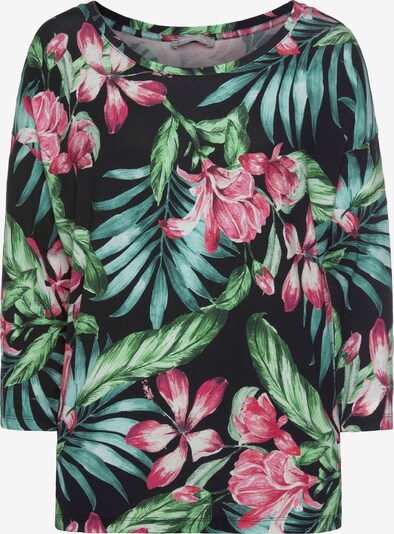 TAMARIS Shirt in Green / Pink / White, Item view