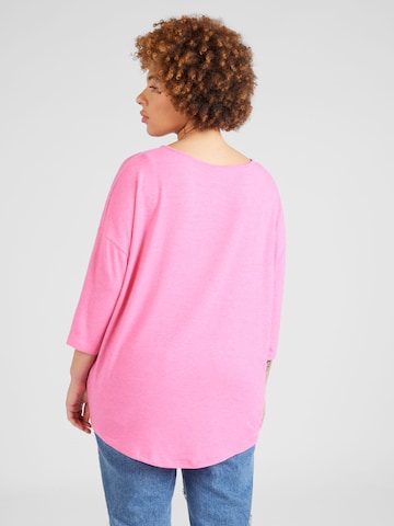 T-shirt 'LAMOUR' ONLY Carmakoma en rose