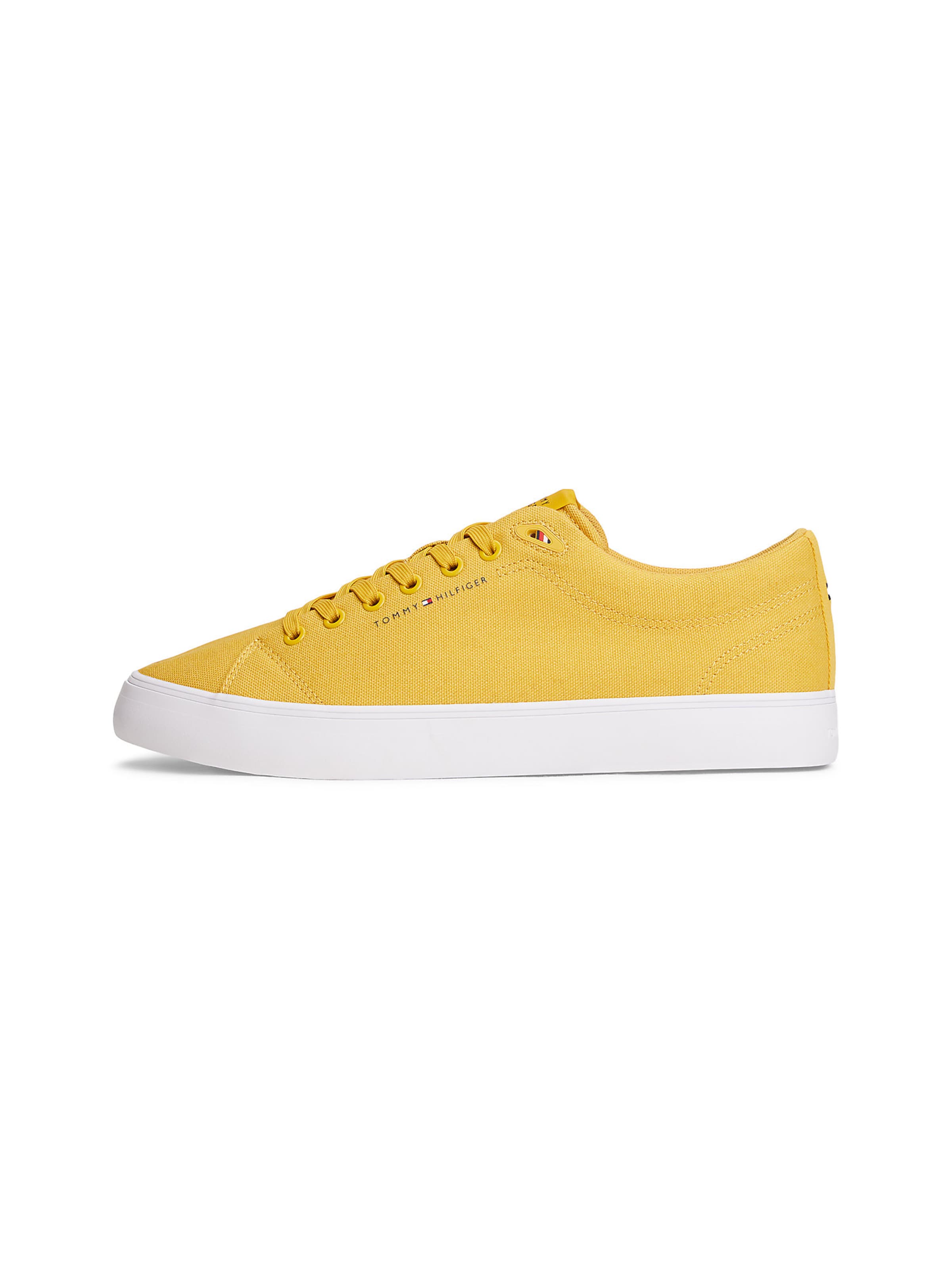Baskets basses TOMMY HILFIGER en jaune : devant