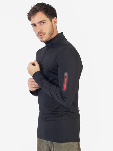 T-Shirt fonctionnel Spyder en noir