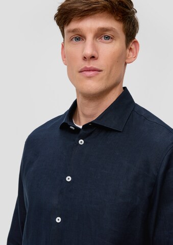s.Oliver BLACK LABEL Regular fit Overhemd in Blauw