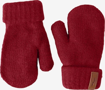 BabyMocs Gloves in Red: front