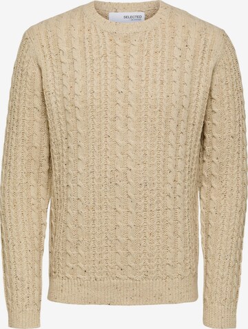 SELECTED HOMME - Jersey 'Henry' en beige: frente