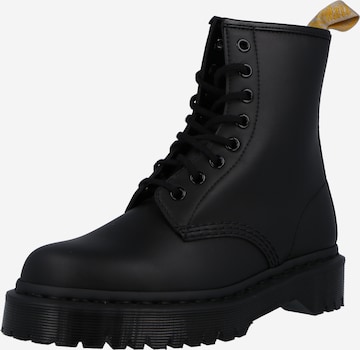 Dr. Martens Lace-Up Boots 'Vegan 1460 Bex Mono' in Black: front