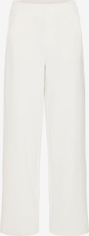 Fransa Loosefit Hose in Weiß: Vorderseite