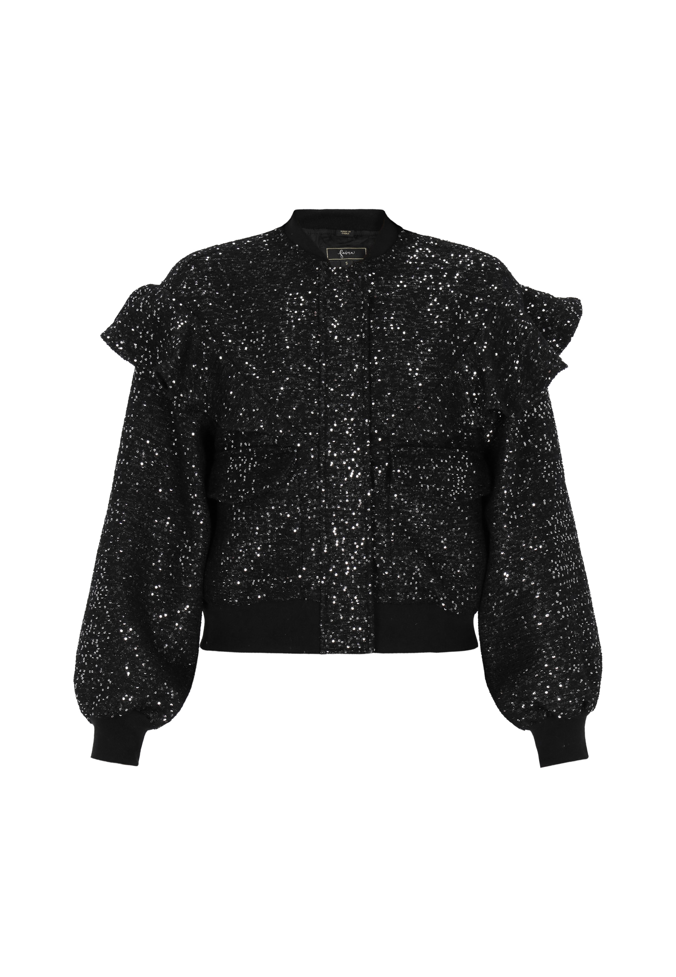 Veste mi-saison 'Elegant' faina en noir : devant