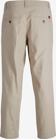 JACK & JONES Regular Pleat-Front Pants 'BILL KICO' in Brown