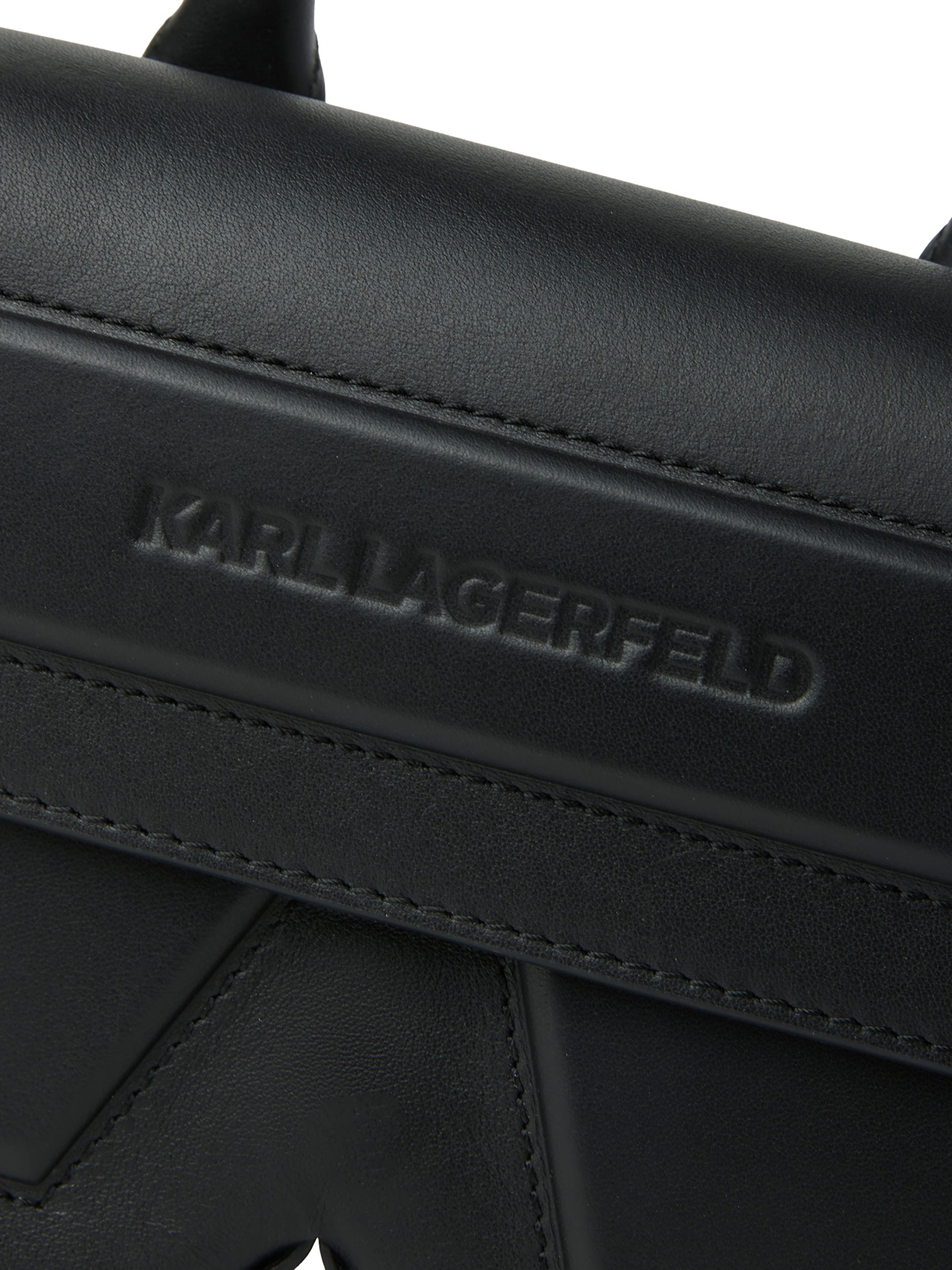 Borsa a mano 'Ikon' di Karl Lagerfeld in nero