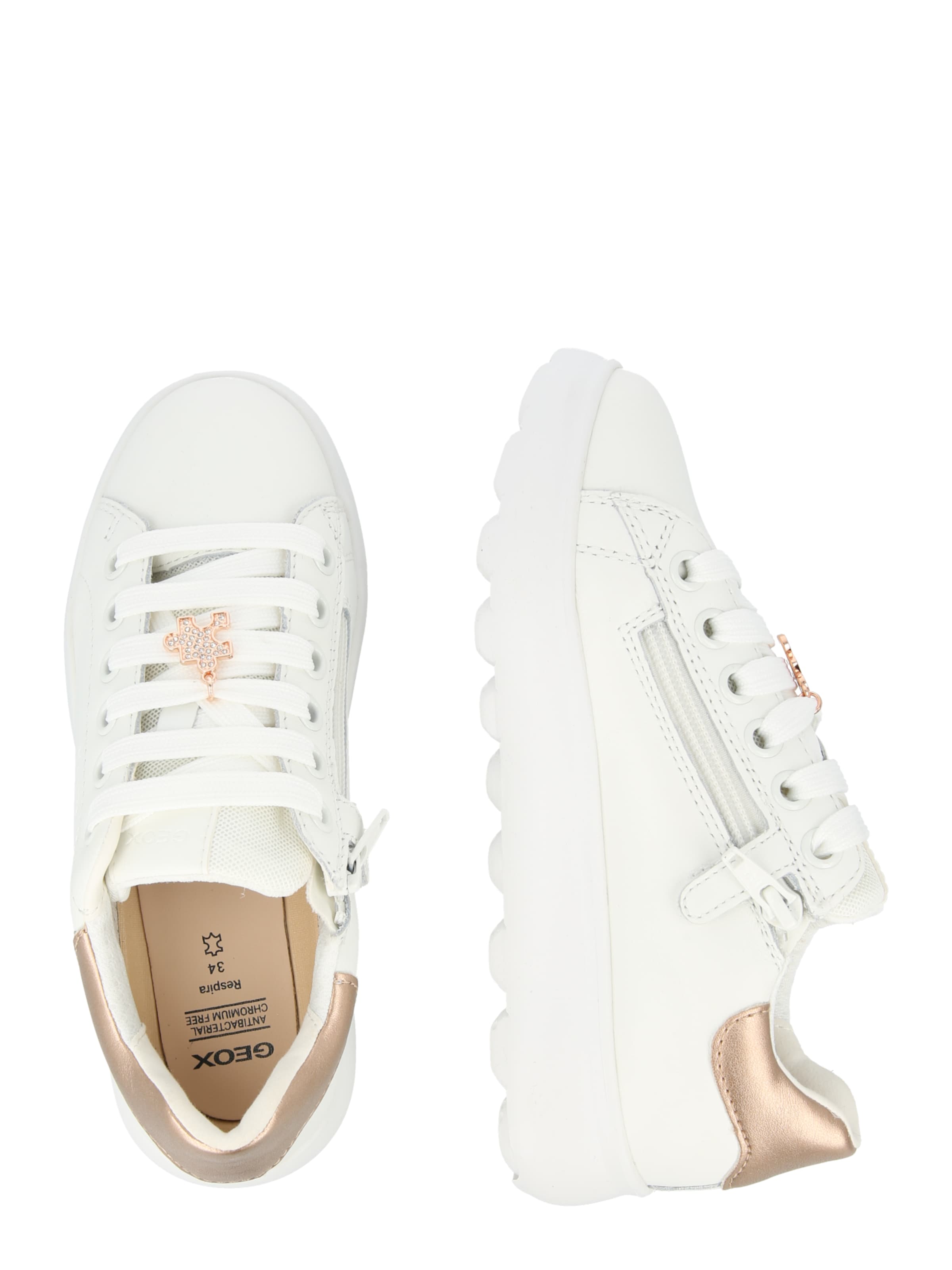 GEOX Trampki 'PUFFYPOP' w kolorze biały