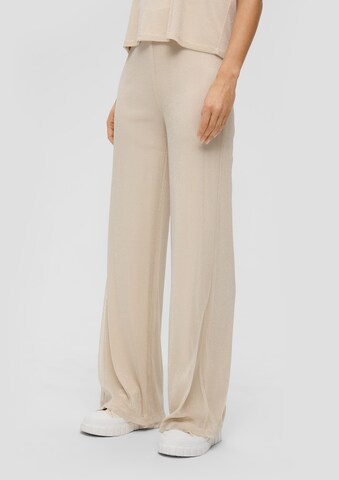 s.Oliver Wide Leg Hose in Beige