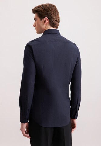 SEIDENSTICKER Slim fit Business shirt 'SMART FLANNELS' in Blue