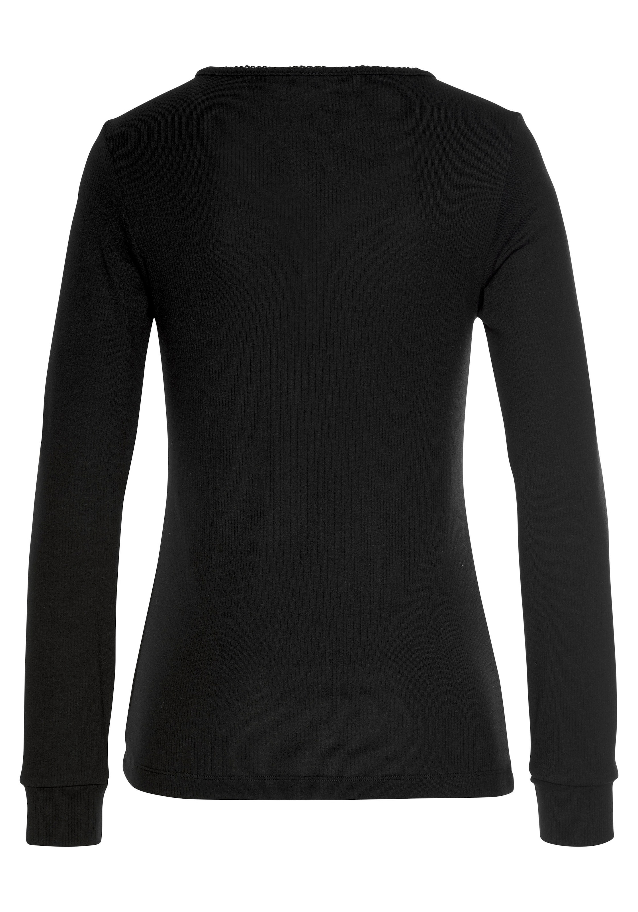 LASCANA Pyjama in Zwart