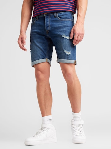 JACK & JONES - Slimfit Calças de ganga 'JJIRICK JJORIGINAL' em azul: frente