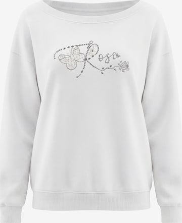 Sweat-shirt MYMO en blanc : devant