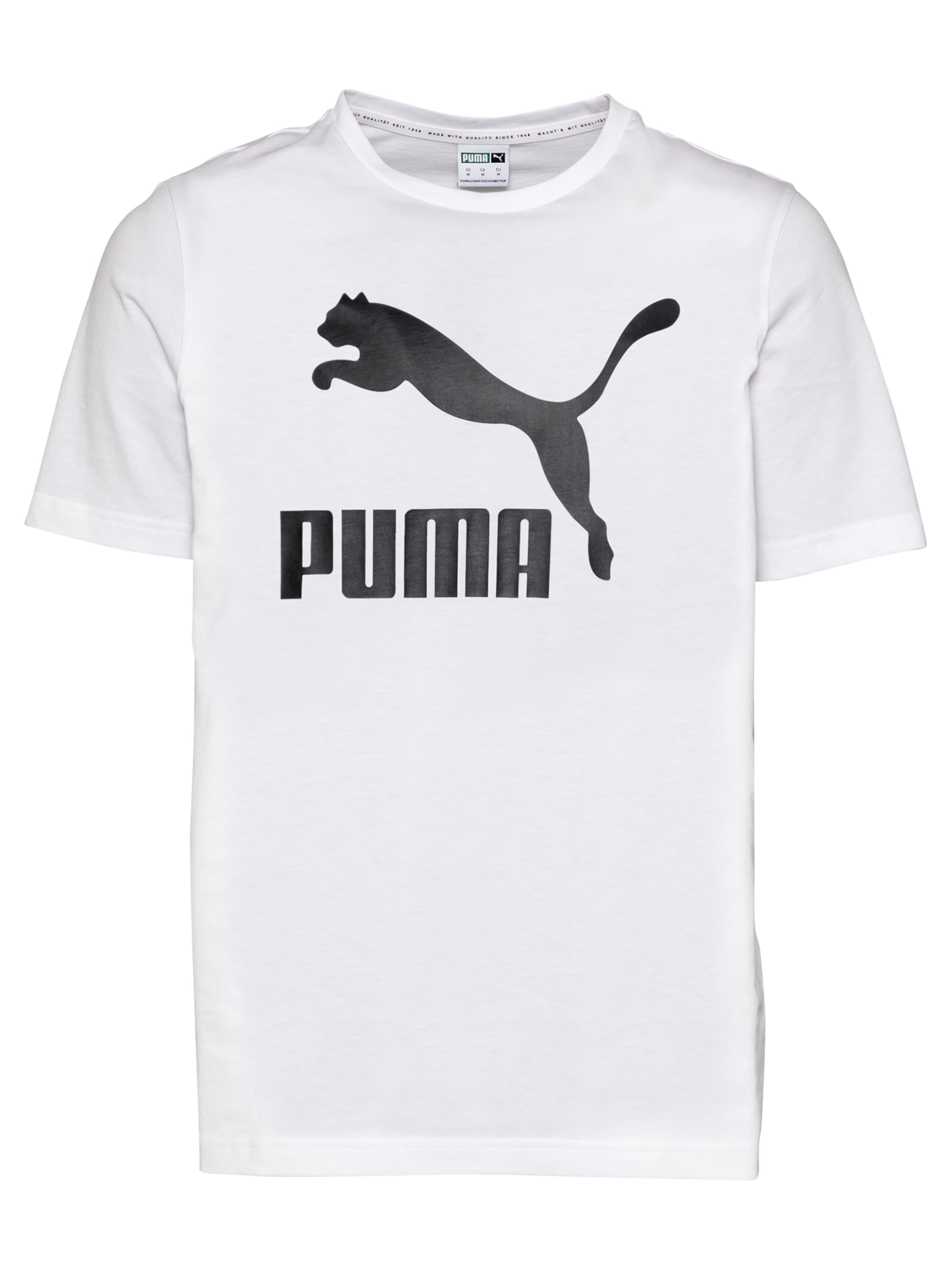 Maglietta 'Classics' PUMA di colore nero / bianco, Visualizzazione prodotti