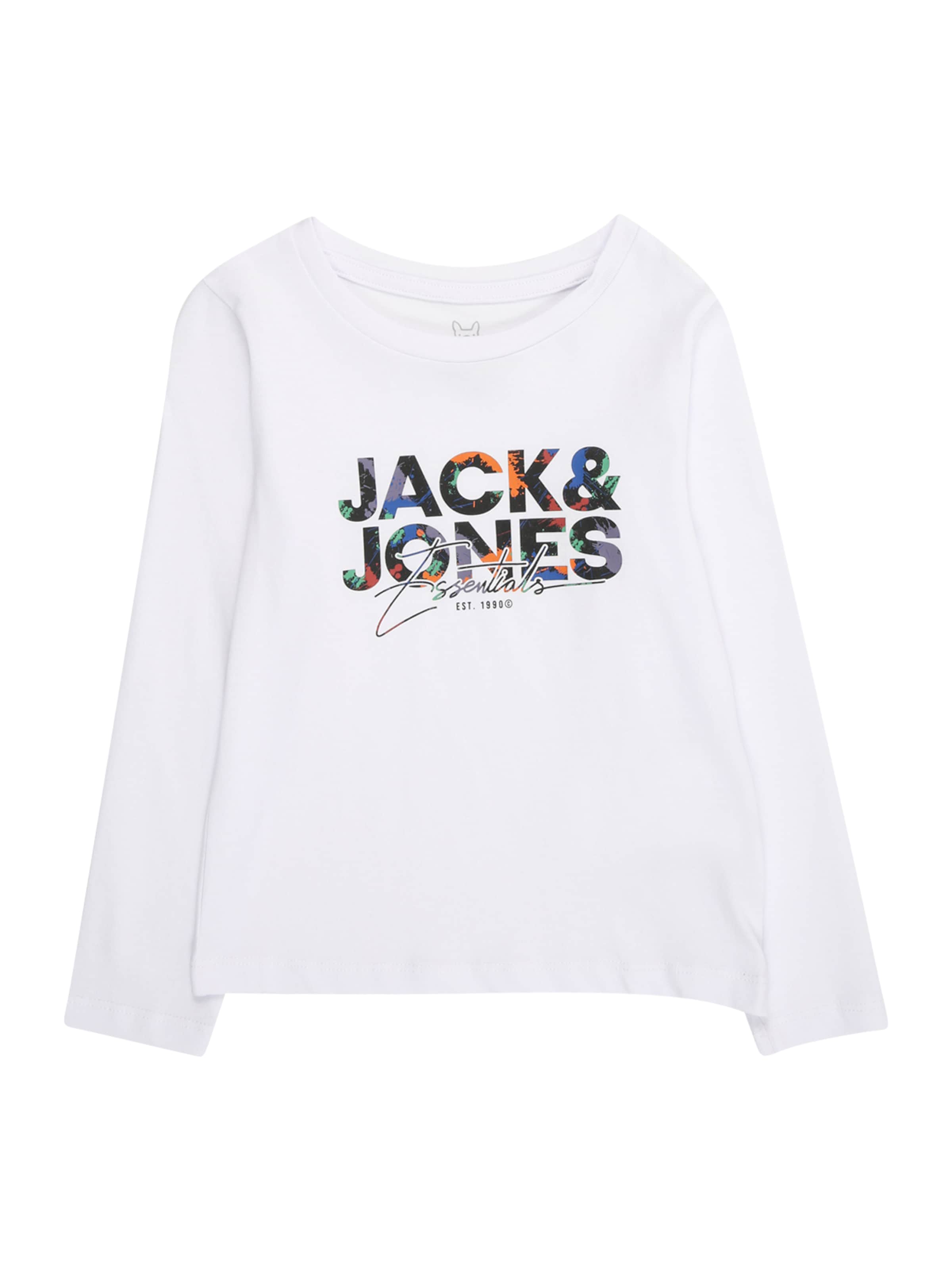 JACK & JONES MINI Shirt 'JJGEPLAS' in Wit: voorkant