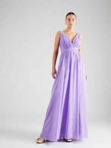 mascara Evening Dress in Purple: front