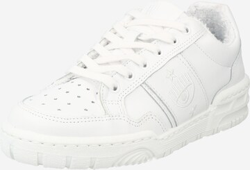 Baskets basses Chiara Ferragni en blanc : devant