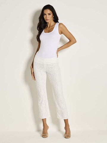évasé Pantalon MADELEINE en blanc