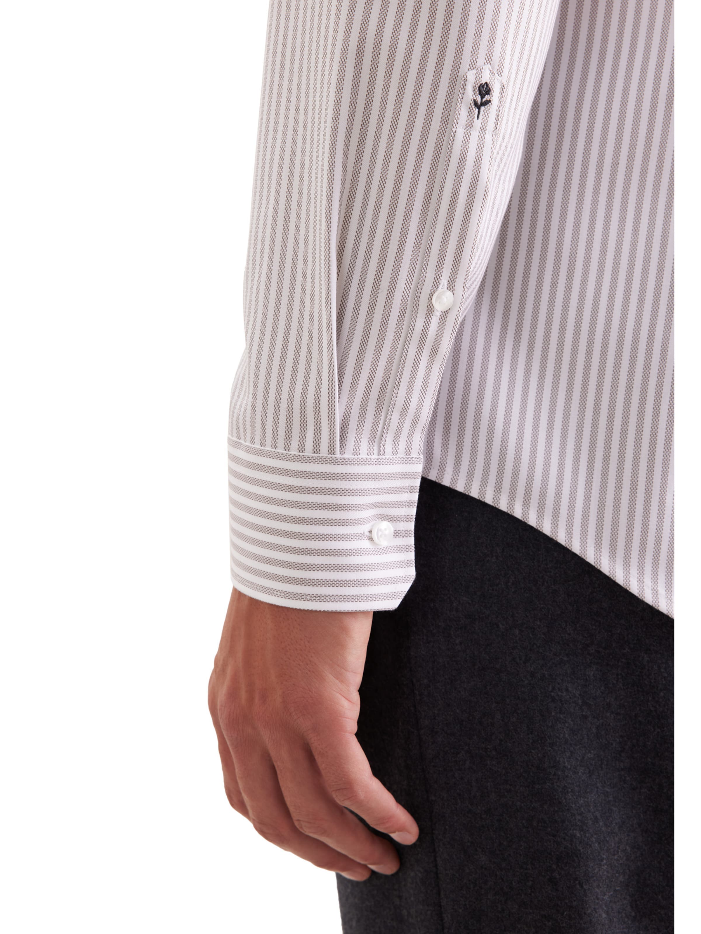Coupe slim Chemise business SEIDENSTICKER en marron