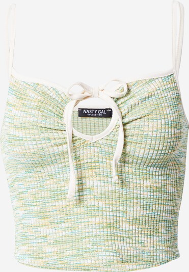 Nasty Gal Knitted Top in Jade / Grass green / Orange, Item view