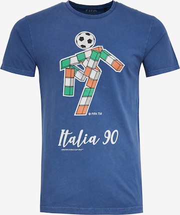 Recovered Shirt 'Fifa World Cup 1990 Mascot' in Blue: front