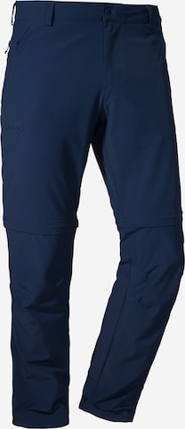 Coupe slim Pantalon outdoor 'Folkstone' Schöffel en bleu : devant