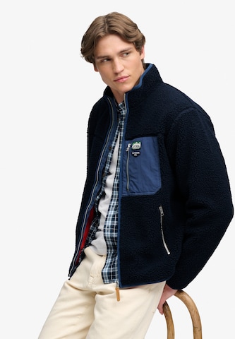 Superdry & Co Fleecejacke 'VINTAGE RETRO' in Blau