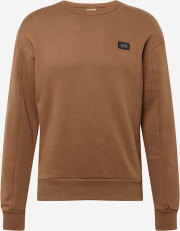 JACK & JONES Sweatshirt in Brown: front