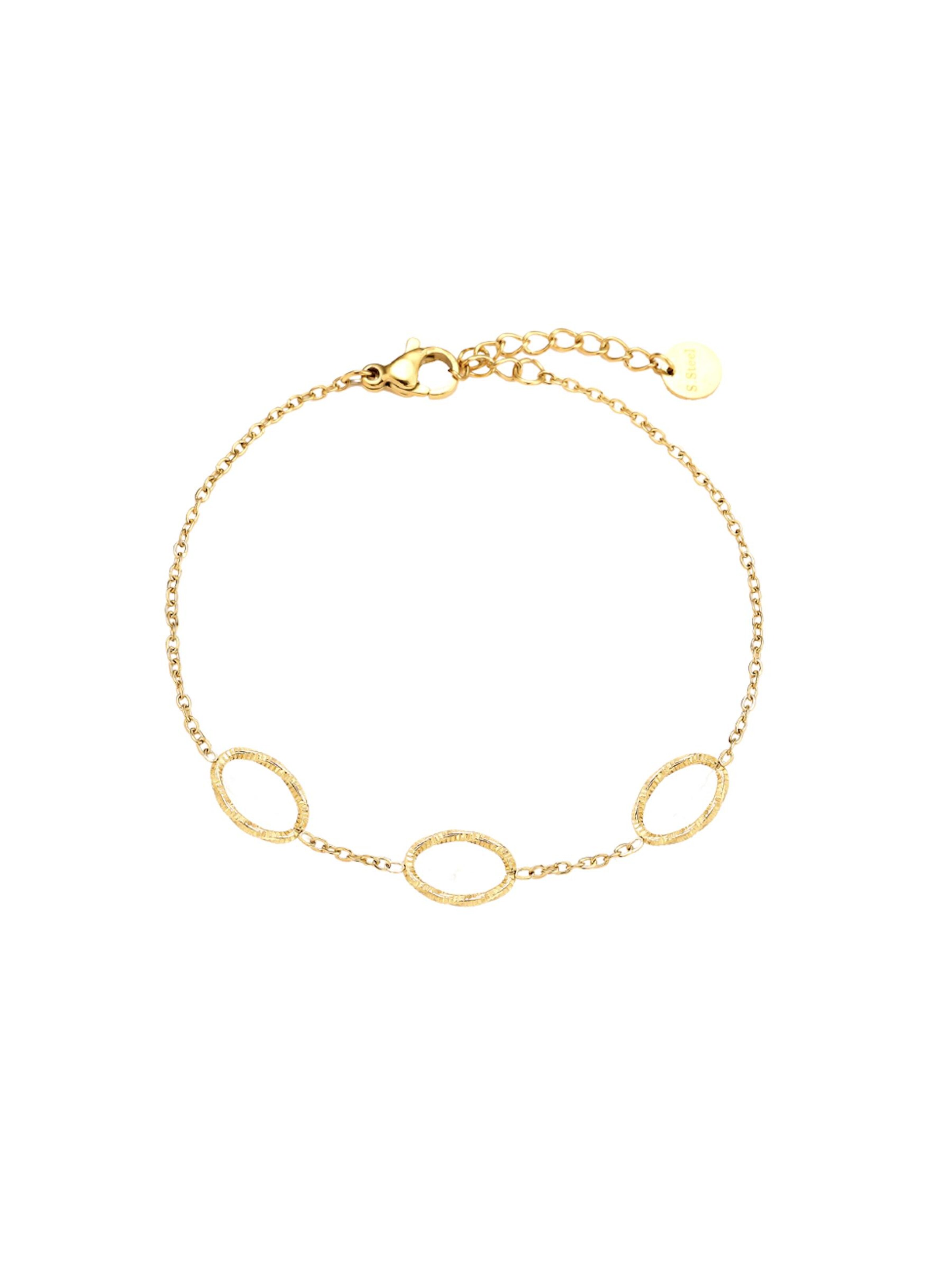 Cala Rose Armband 'TRIELLE'‌‌‌‌‌‌‌‌‌‌ in Gold: Vorderseite