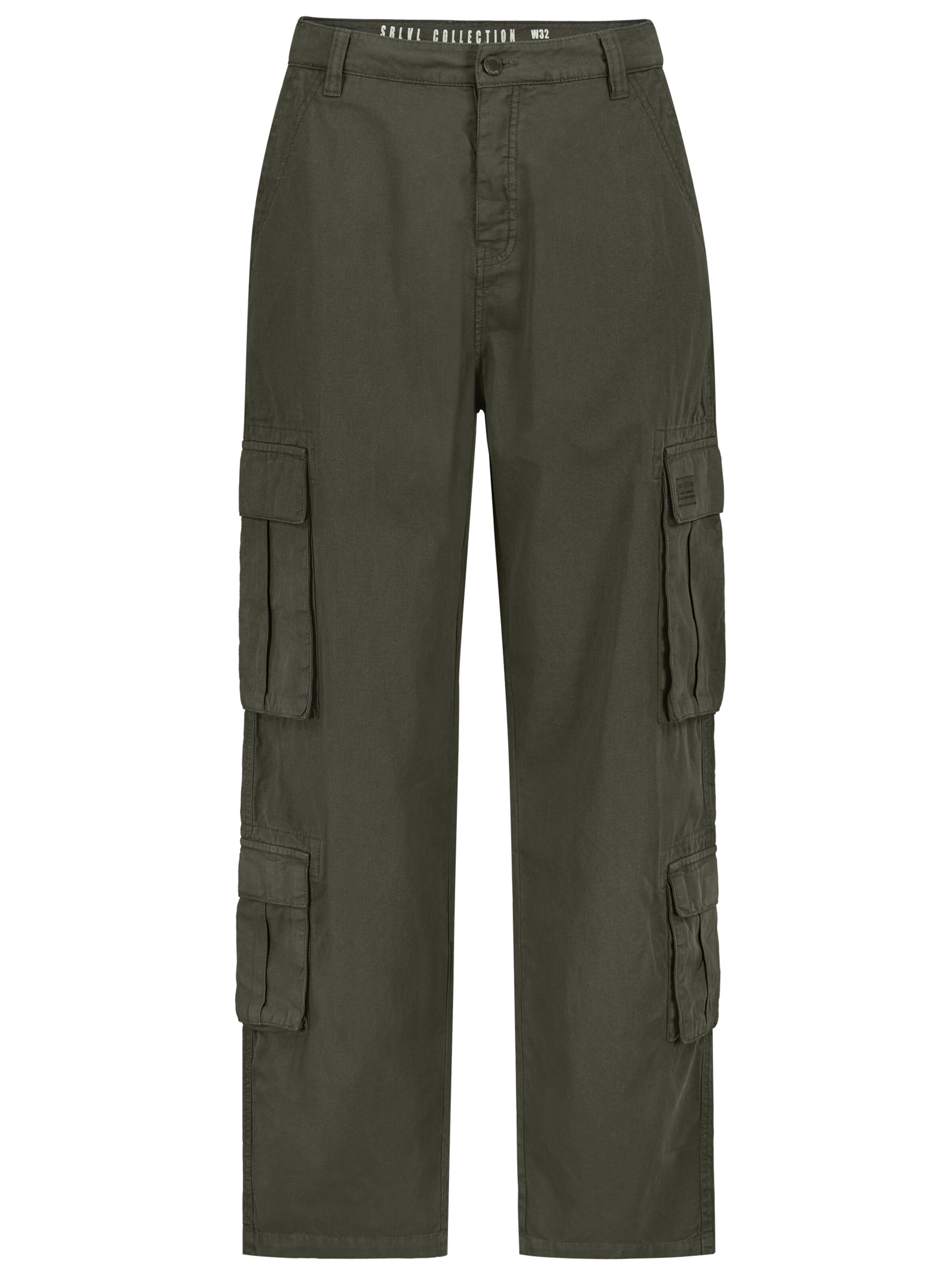 Sublevel Loose fit Cargo Pants in Green: front