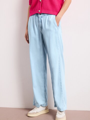 STREET ONE Wide leg Jeans 'Emee' i blå: framsida