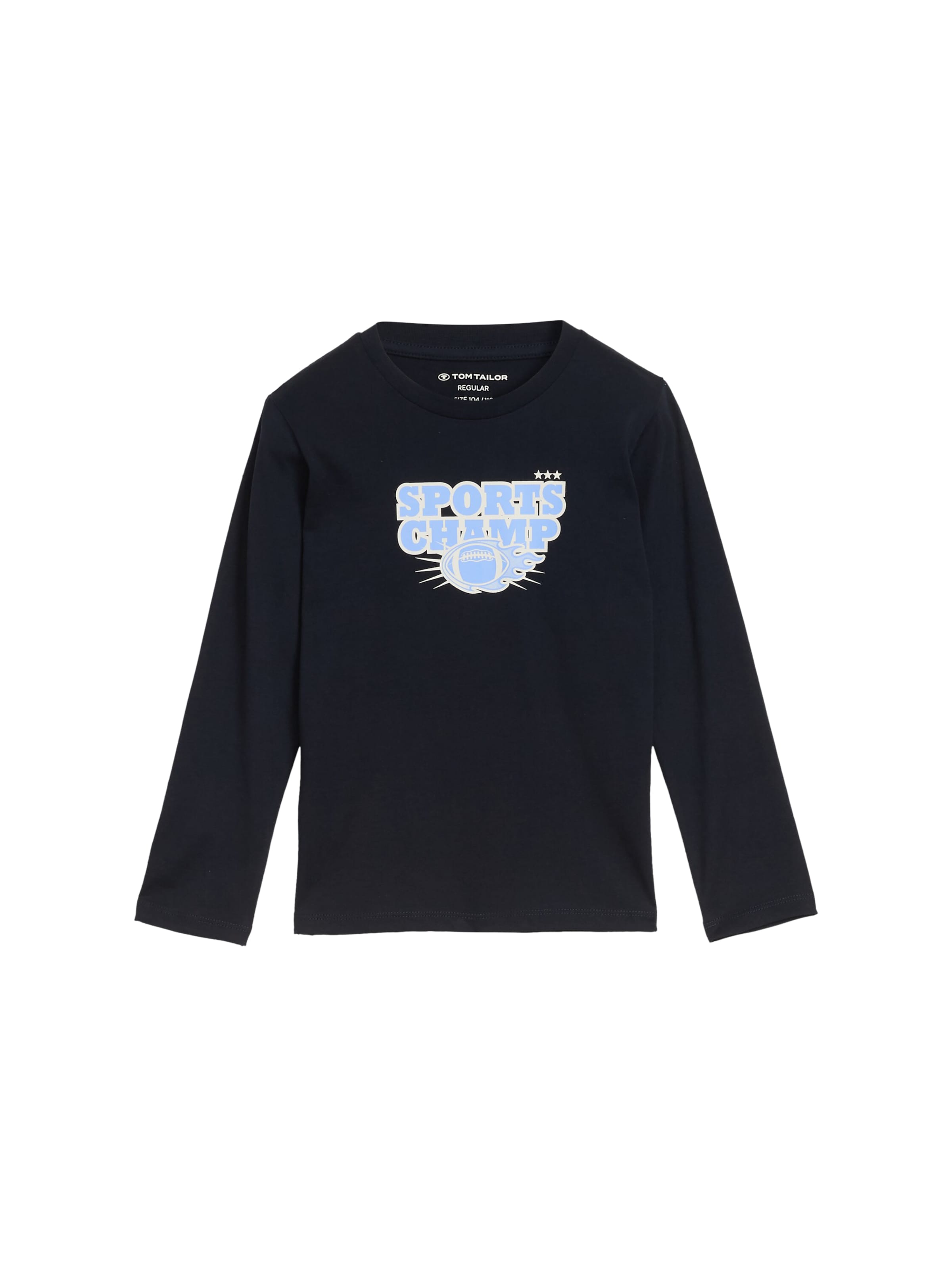 T-Shirt TOM TAILOR en bleu : devant