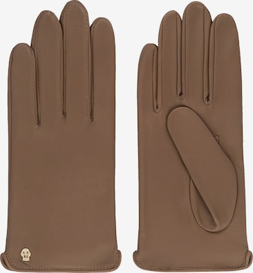 Roeckl Full Finger Gloves 'New York' in Brown: front