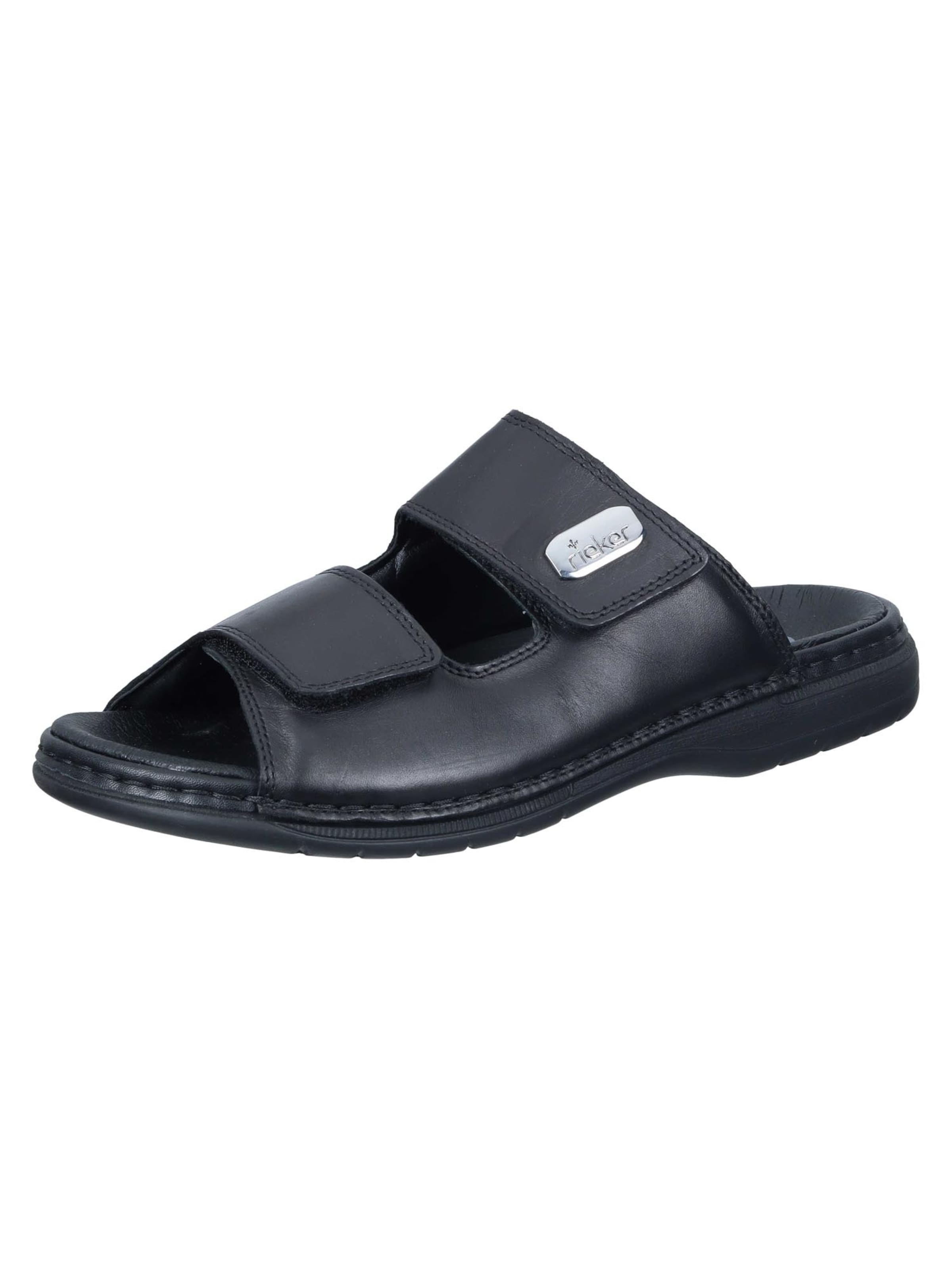 Rieker Pantolette 'Basic' in Schwarz
