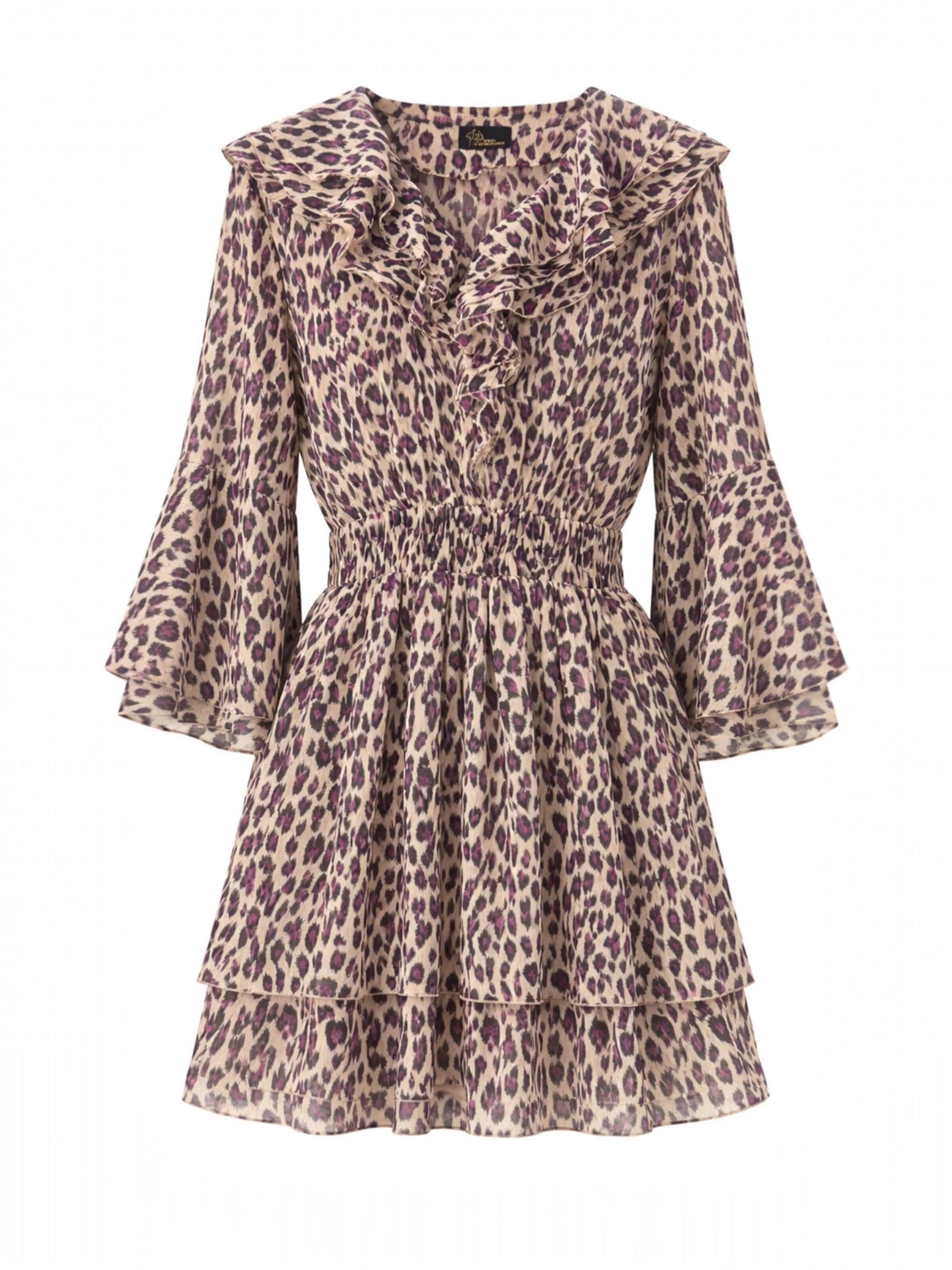 Elena Athanasiadou Cocktailmekko 'Viola' värissä beige: etupuoli
