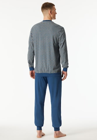 SCHIESSER Pyjama lang ’ für Herren ’ in Blau