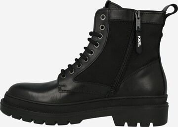 Karl Lagerfeld Šněrovací boty 'Maison' – černá